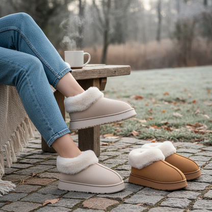 2025 High Quality of  Women's Fashion Snow Boots Fluffy Plush Faux Fur Soft Slippers Winter Indoor Comfortable Home men's Shoes